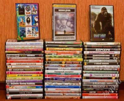 Лот: 308725. Фото: 1. DVD-диски. Фильмы, игры. 71 диск... Видеозаписи, фильмы