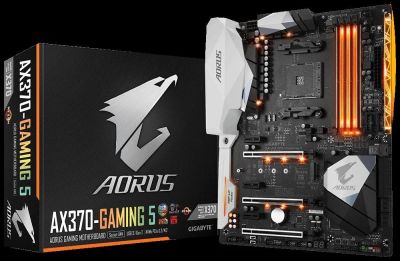 Лот: 11492134. Фото: 1. Gigabyte Aorus GA-AX370 Gamin... Материнские платы