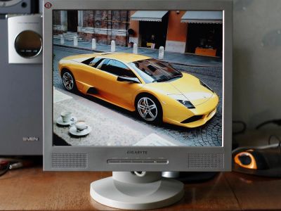 Лот: 4413315. Фото: 1. Мультимедийный 17" монитор Gigabyte... ЖК-мониторы