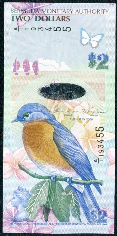 Лот: 6346781. Фото: 1. Бермуды 2 доллара 2009 = ПРЕСС. Австралия и Океания