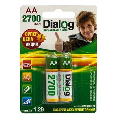 Лот: 5135383. Фото: 1. Аккумулятор Dialog R6 (2700mA-NiMh... Батарейки, аккумуляторы, элементы питания