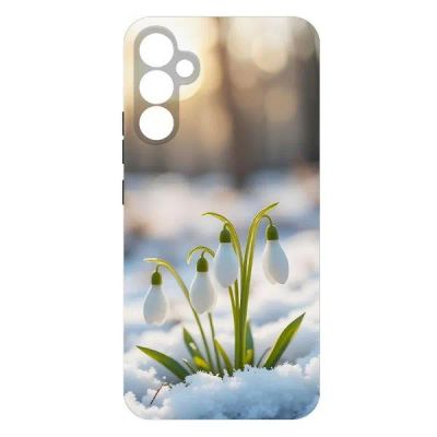 Лот: 25134812. Фото: 1. Чехол Krutoff Soft Case "Подснежники... Чехлы, бамперы