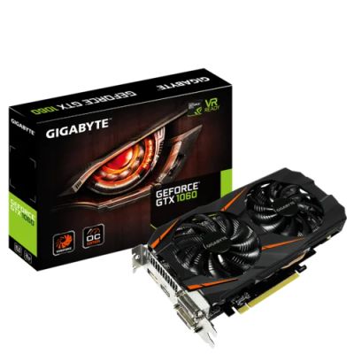 Лот: 18369666. Фото: 1. Gigabyte GTX 1060 WindForce 3GB. Видеокарты