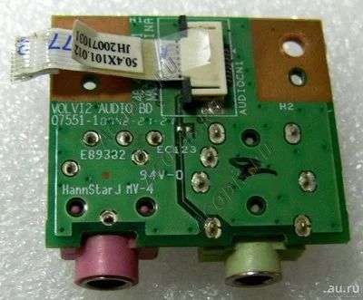 Лот: 9995302. Фото: 1. Плата Audio Board Acer Aspire... Платы расширения, контроллеры, доп. порты