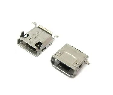 Лот: 3495886. Фото: 1. Разъем Mini USB 10pin (MUSB-10P-S-RA-SMT... Разъёмы