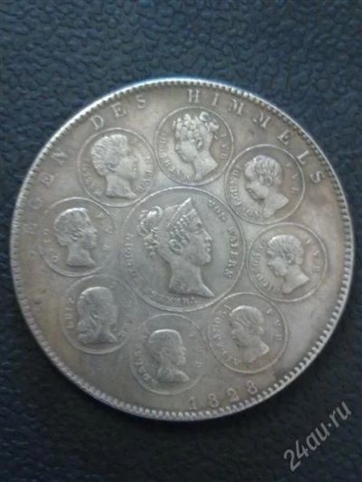 Лот: 1749637. Фото: 1. Талер --семейный 1828г 22,8гр... Россия до 1917 года