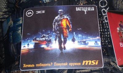 Лот: 1314814. Фото: 1. коврик для мышки MSI battlefield. Коврики
