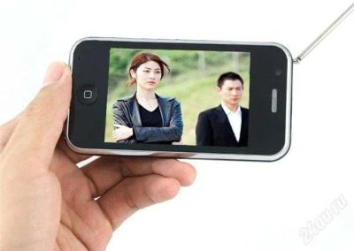 Лот: 1086829. Фото: 1. mini iPhone 3G V777 TV 2sim WiFi. Кнопочные мобильные телефоны