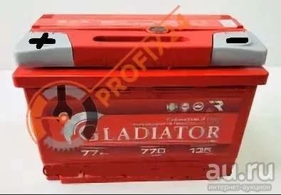 Лот: 13288320. Фото: 1. Аккумулятор GLADIATOR 77 А/Ч... Аккумуляторы