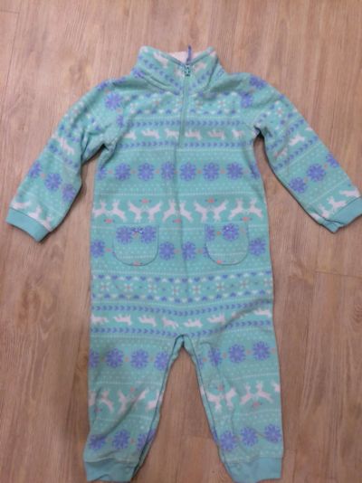 Лот: 12335292. Фото: 1. флисовый комбинезон Carters р... Костюмы, пиджаки, комбинезоны