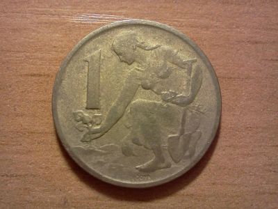 Лот: 6424172. Фото: 1. 1 крона чехословакия. Европа