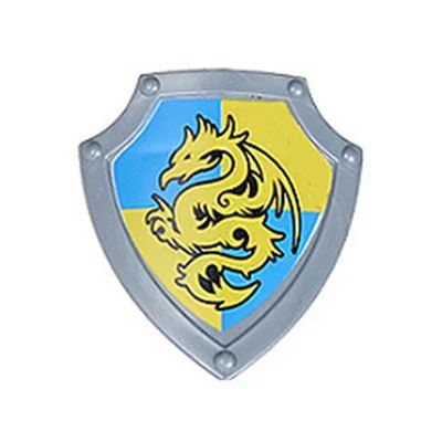 Лот: 15255964. Фото: 1. Рыцарский щит с желто-синим драконом... Конструкторы