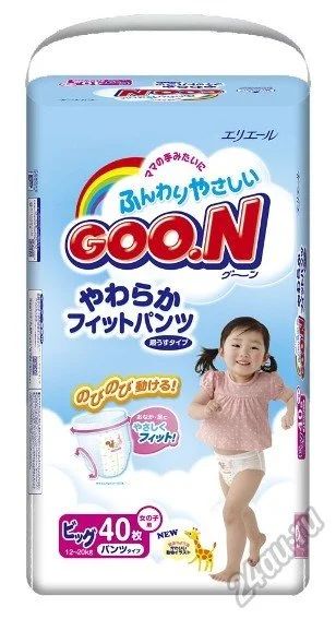 Лот: 5751274. Фото: 1. Японские трусики Goo.N для девочки... Детская гигиена