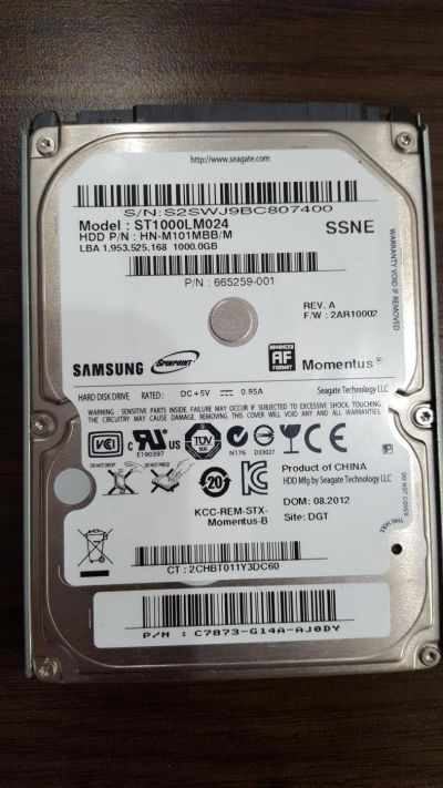 Лот: 11147751. Фото: 1. Жесткий диск seagate Samsung Momentus... Жёсткие диски (HDD)