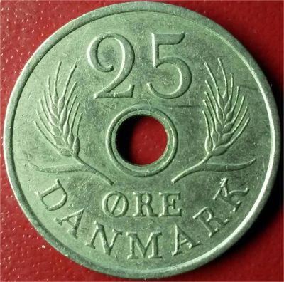 Лот: 7134788. Фото: 1. Дания 25 эре 1970 год. Европа