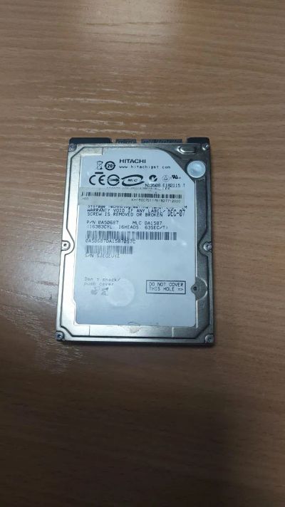 Лот: 21281084. Фото: 1. Жесткий диск 160gb, HDD ноутбука... Жёсткие диски (HDD)