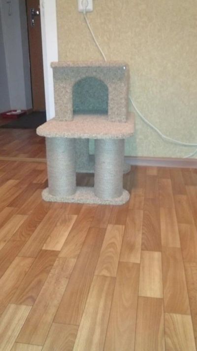 Лот: 5348180. Фото: 1. Домик для кота. Домики, переноски, клетки, когтеточки