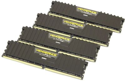 Лот: 11036589. Фото: 1. DDR4 16GB 4х4 Corsair Vengeance... Оперативная память