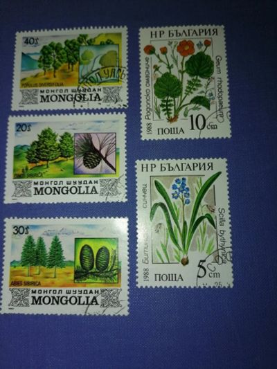 Лот: 24557435. Фото: 1. Марки Флора разных стран. Марки
