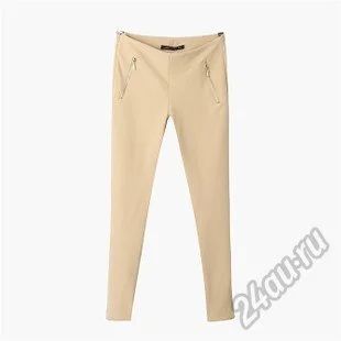 Лот: 5840611. Фото: 1. брючки zara бежевые. Брюки, шорты