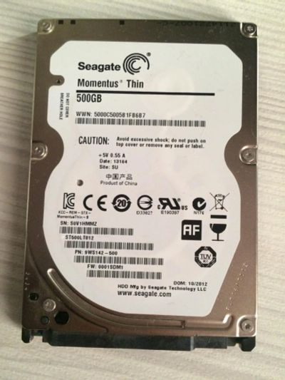 Лот: 6483682. Фото: 1. Жесткий диск Seagate Momentus... Жёсткие диски (HDD)