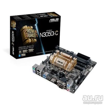Лот: 17580132. Фото: 1. Материнская плата ASUS N3050I-C... Материнские платы