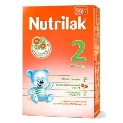 Лот: 17132058. Фото: 1. Смесь молочная Nutrilak 2 сухая... Детское питание