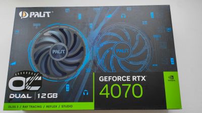 Лот: 21337465. Фото: 1. Видеокарта RTX 4070 Palit DUAL... Видеокарты