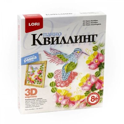 Лот: 16154166. Фото: 1. Квиллинг. Панно "Колибри". Арт... Для рукоделия