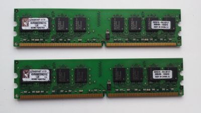 Лот: 11826967. Фото: 1. Kingston (KVR800D2N5/1G) 2GB DDR2... Оперативная память
