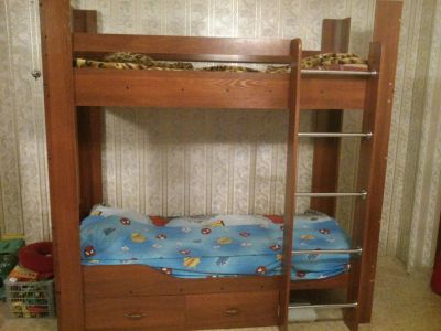 Лот: 8490424. Фото: 1. Двухъярусная кровать. Кровати