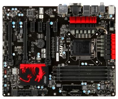 Лот: 3182649. Фото: 1. Мат. плата Socket1155 msi "z77a-GD65... Материнские платы