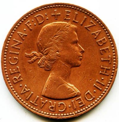 Лот: 5903932. Фото: 1. Монета Великобритания 1 пенни... Великобритания и острова