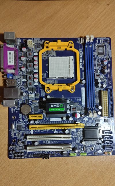 Лот: 19917623. Фото: 1. Материнская плата Foxconn A6GMV... Материнские платы