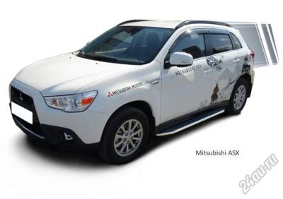Лот: 5633373. Фото: 1. Пороги Land Rover style для Mitsubishi... Детали тюнинга