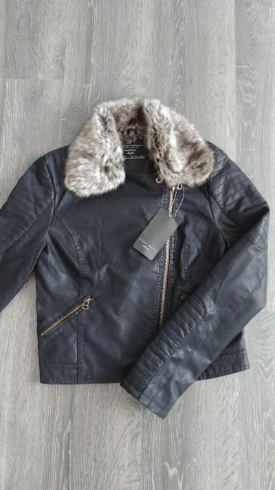 Лот: 10365794. Фото: 1. Кожаная куртка Zara размер L... Верхняя одежда