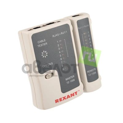 Лот: 19185720. Фото: 1. Тестер кабеля Rexant 468, RJ-45... Радиолюбительский инструмент
