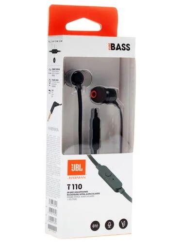 Лот: 17877911. Фото: 1. Проводная гарнитура JBL T110 черный... Красноярск