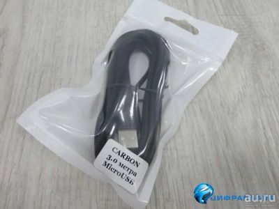 Лот: 13874668. Фото: 1. Кабель Micro USB Smartbuy "карбон... Зарядные устройства, блоки питания, адаптеры сетевые для смартфонов