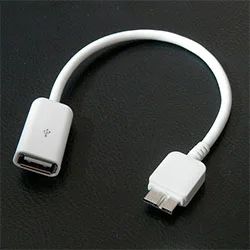 Лот: 4984710. Фото: 1. OTG Кабель USB 3.0 - microUSB... Шлейфы, кабели, переходники