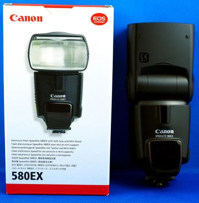 Лот: 4335945. Фото: 1. Canon SpeedLite 580EX. Вспышки, осветители, рассеиватели