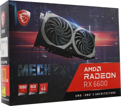 Лот: 19272197. Фото: 1. Видеокарта MSI Radeon RX 6600... Видеокарты