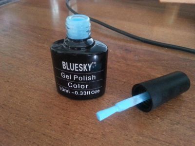 Лот: 5078931. Фото: 1. Шеллак "Bluesky" Мятный. Лак для ногтей