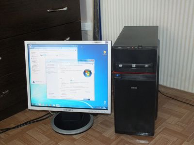 Лот: 12030681. Фото: 1. Системник + ЖК монитор 19": 2... Компьютеры в сборе