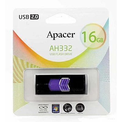 Лот: 4643208. Фото: 1. USB Flash 16Gb Apacer AH332 Пурпурная... USB-флеш карты