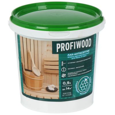 Лот: 24110582. Фото: 1. Лак-антисептик Profiwood, для... Краски, лаки, растворитель