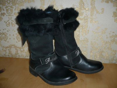 Лот: 6281607. Фото: 1. Сапоги зимние р.28 18,5 см кожа... Сапоги