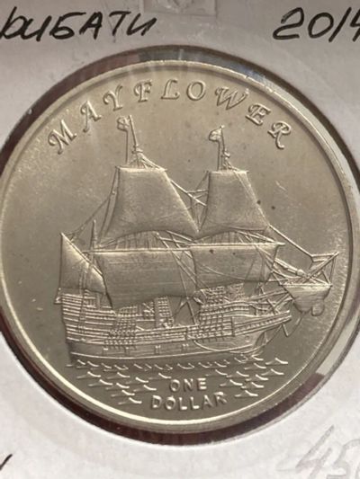 Лот: 25354317. Фото: 1. 1 доллар 2014 Острова Гилберта... Австралия и Океания