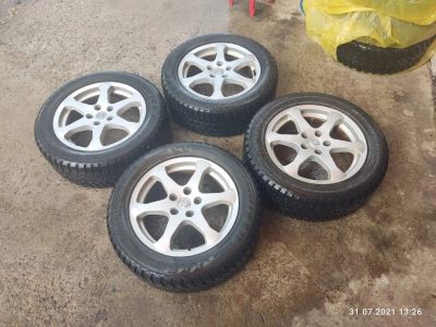 Лот: 17926689. Фото: 1. оригинальные 17" диски Nissan... Шины на дисках