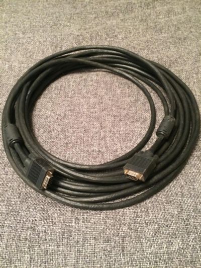 Лот: 7508911. Фото: 1. Кабель VGA - VGA 10 м, 15П/15П... Шлейфы, кабели, переходники